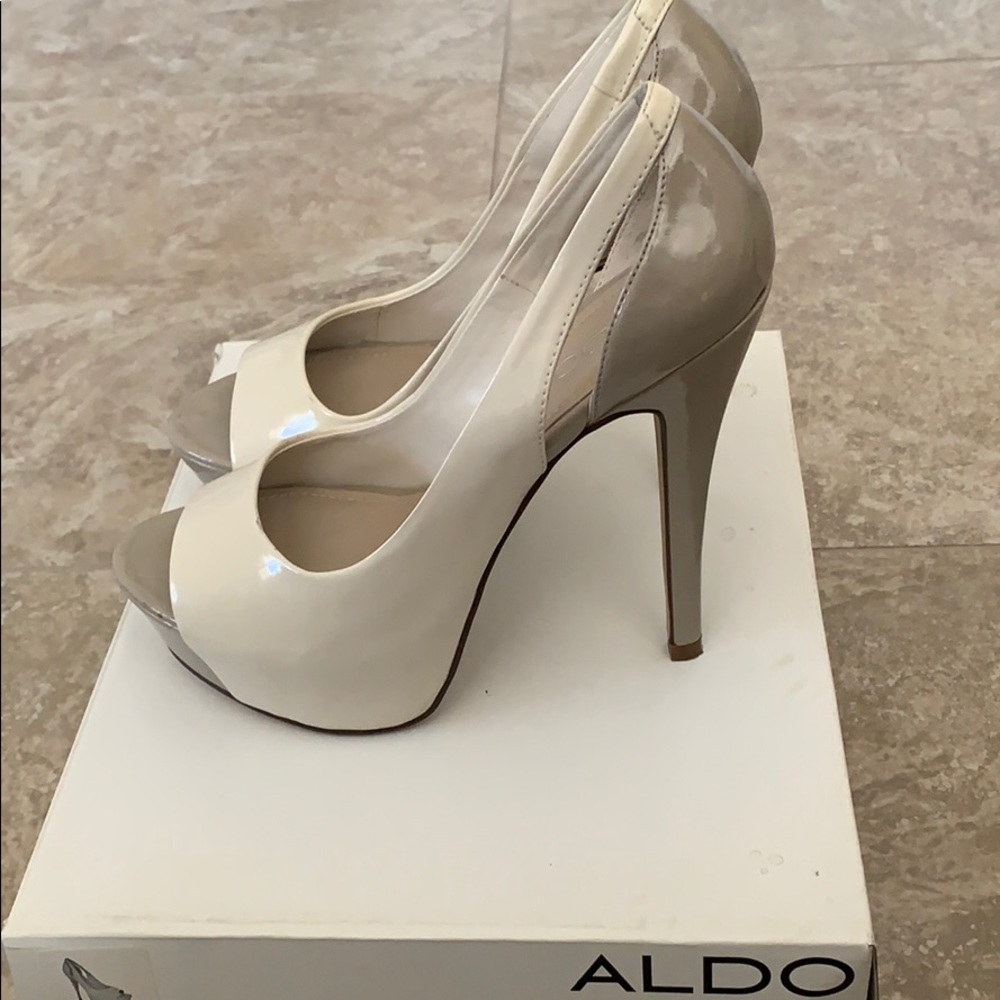 ALDO Patten Leather Open toe Pumps